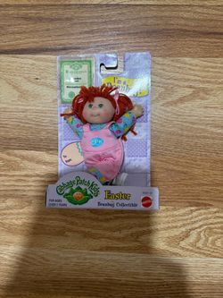 Vintage Cabbage Patch Kids Easter Beanbag Collectible Doll – Mattel – Original Packaging