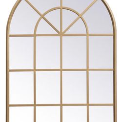 Motif 42 X 28 inch Brass Wall Mirror - New In Box 