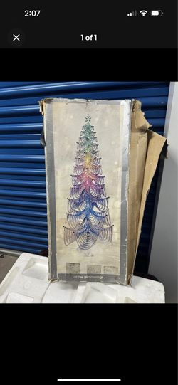 Multicolor Beaded Christmas Tree Wall Decor, Artificial Seasonal Holiday Decor