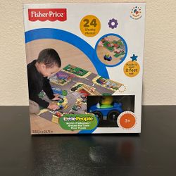 Fisher-Price little people would of willies around the town floor puzzle