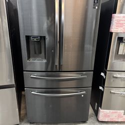 Samsung 4 Door Refrigerator - Black Stainless 