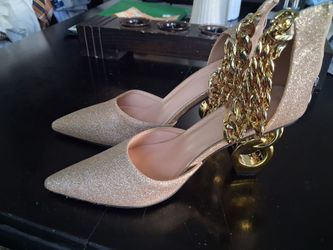 Gold heels