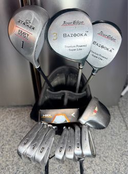 Ladies RIGHT Handed Dunlop Jan Stephenson 11pc Golf Club set, with ADAMS Golf Bag w/stand