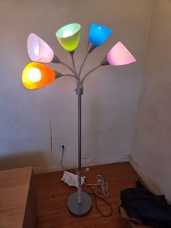 Floor lamp 65 inch height, 3 adjustable light settings.  (Light bulb not included)