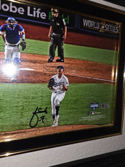 Julio Urias Dodgers World Series Authentic Autograph
