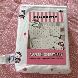 Hello Kitty Bed Sheets Queen