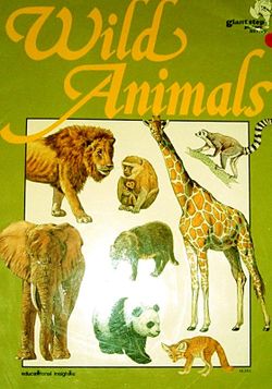 BOOK Wild Animals Giant Picture Gallery