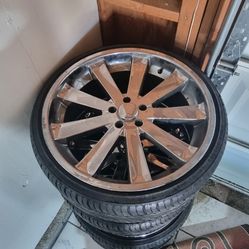 22 Inch Rims With Brand New Tires