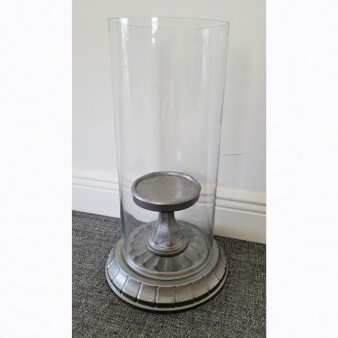 Pottery Barn Large Hurricane Pillar Candle Holder, 2 Available $50each