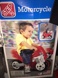 Kids step2 motorcycle new in box 25 FIRM