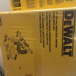 Dewalt Chop Saw An Air Compressor And Nail Gun Set