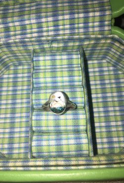 💍925 silver ring 🖤with beautiful stone 💎