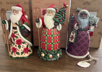 Jim Shore Santa Claus - set of 3 In Box