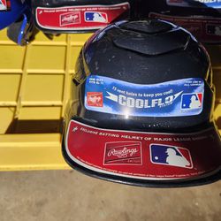 4-RAWLINGS COOLFLOW Baseball Batting Helmets-BRAND NEW