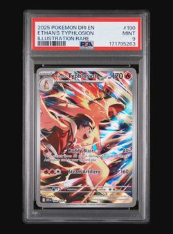 2025 Pokemon DRI EN Ethan’s Typhlosion Illustration Rare #190 PSA 9