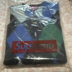 Supreme Argyle Zip Up Vest