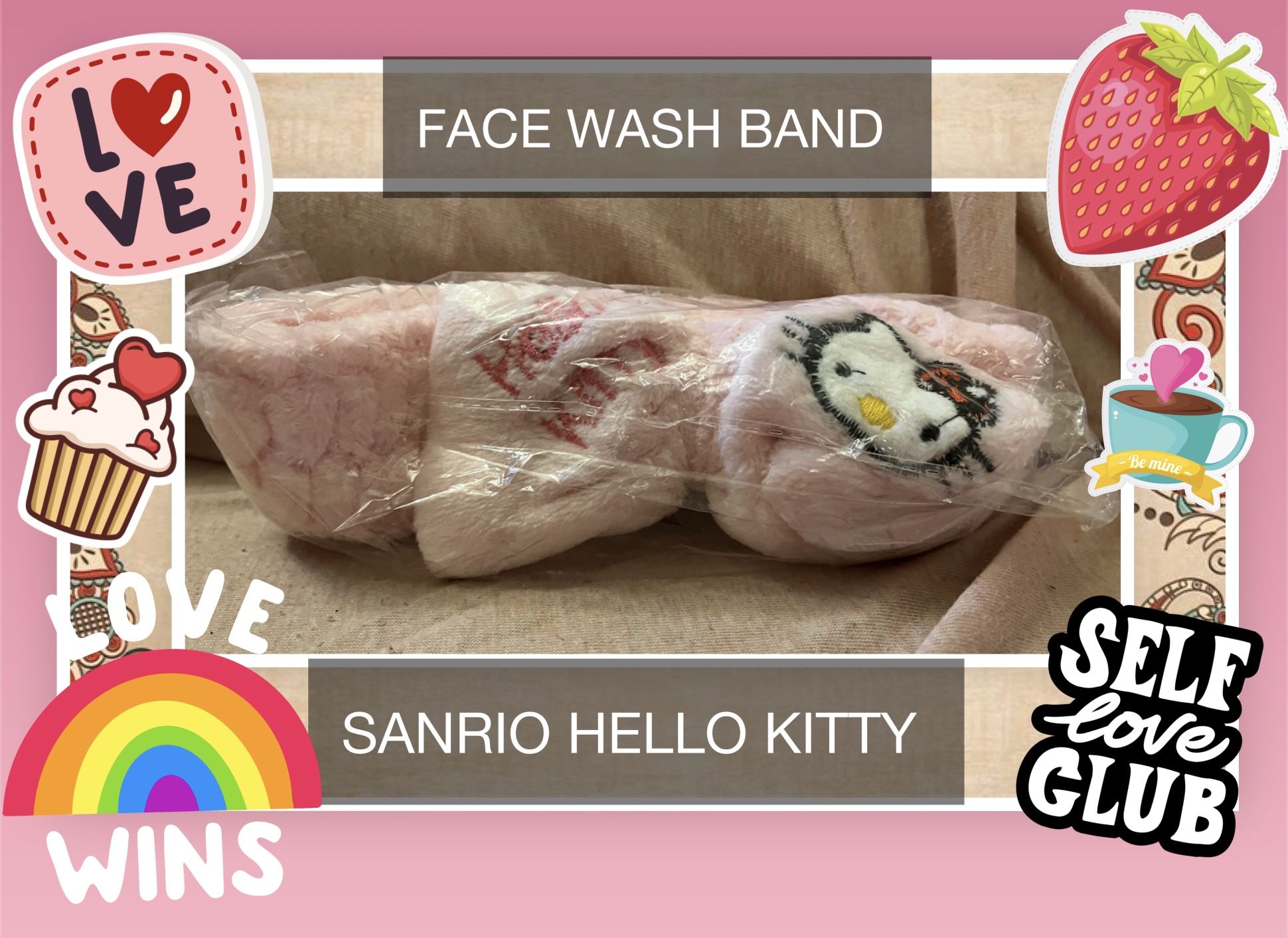 Brand New In Wrapper Sanrio Hello Kitty Head Band For Face