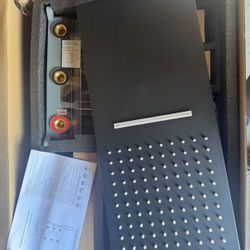 Thermostatic Shower System in Black Wall Mounted Shower Head with Handheld New In box!  $150