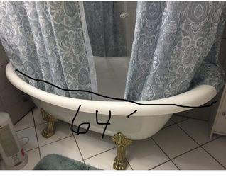 SLIPPER CLAWFOOT TUB LIONS PAW FEET 