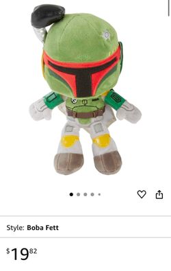 Mattel Star Wars Boba Fett Plush 8-inch Character Figure from The Book of Boba Fett, Soft Doll Dressed in Classic Look