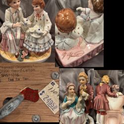 Colonial Victorian Figurines In Southport From Estate Sale 