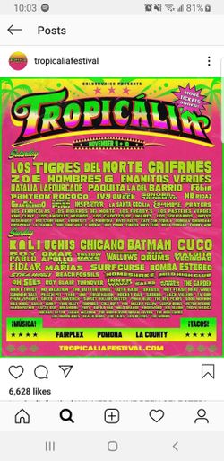 Tropilcalia day 2 ticket