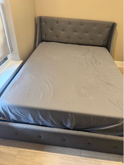 Brand new bed and tv stand