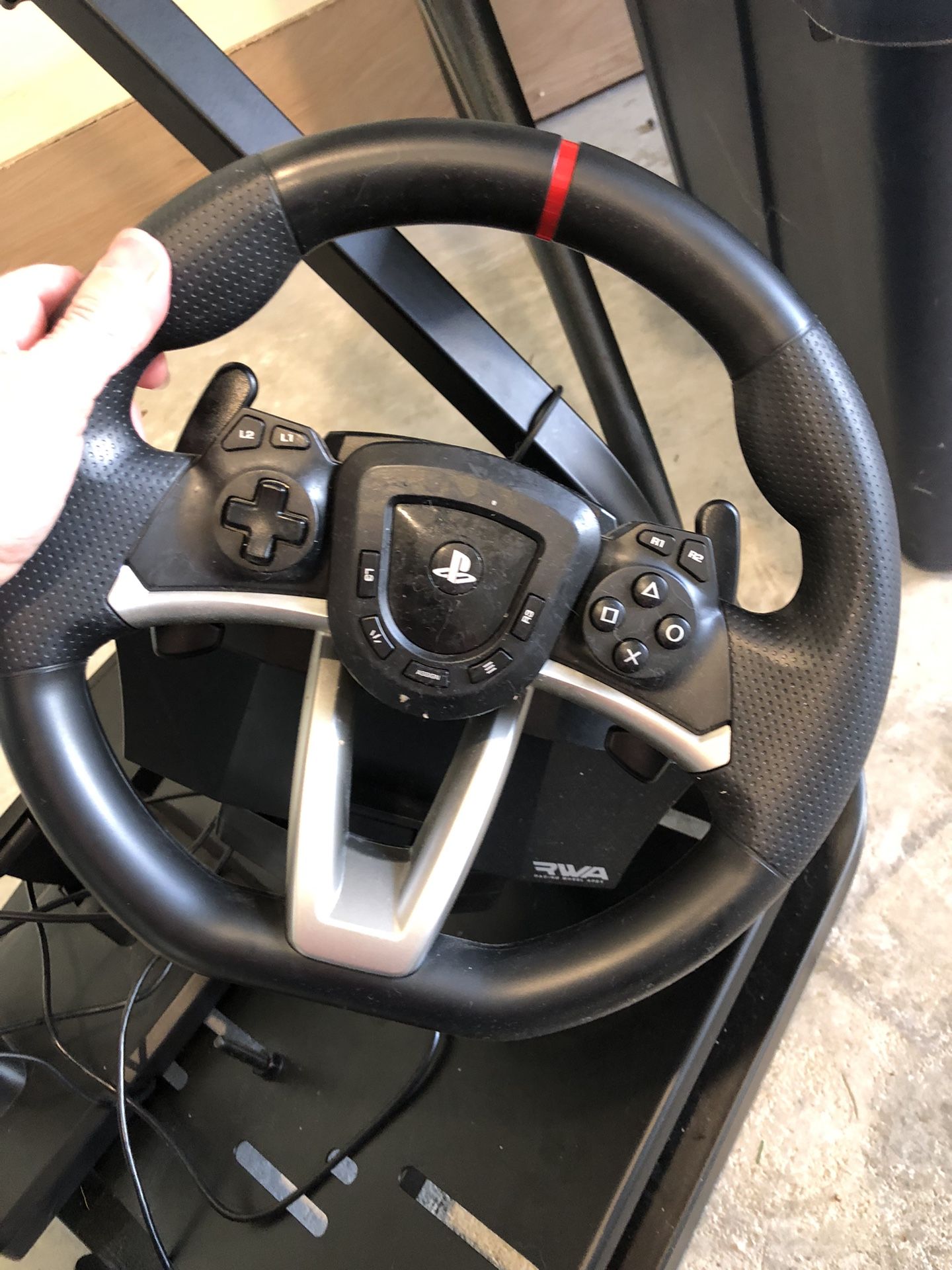 Play Station Racing Game Set Up
