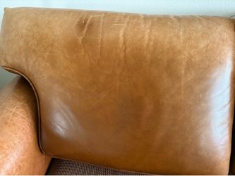 Leather ottoman and couch Leather ottoman and couch
