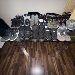 Jordan’s, Nike, Yeezy, NorthFace (size 8-9.5)