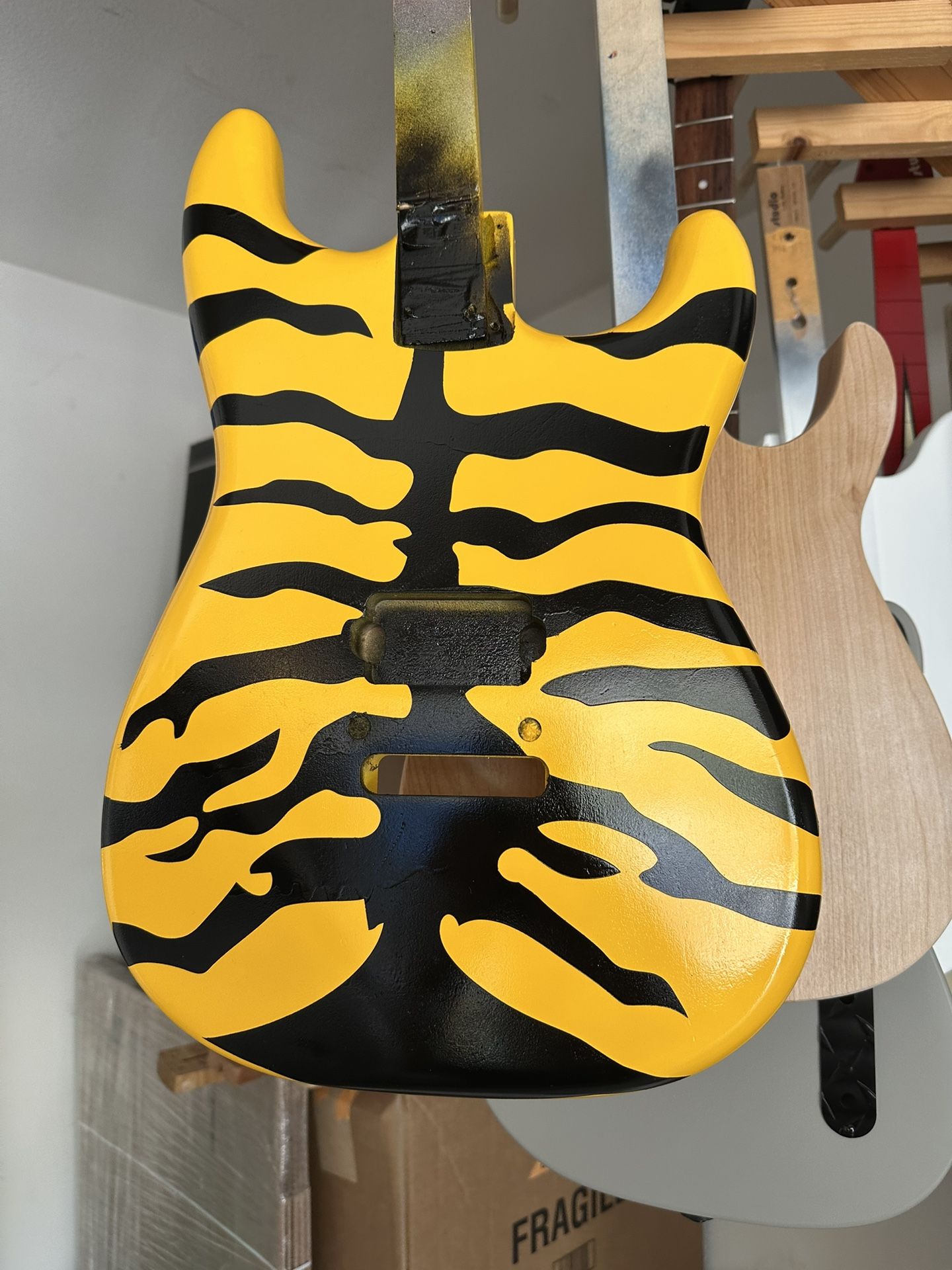 Tiger Print Alder Guitar Body