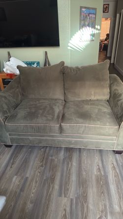 Sage green sofa