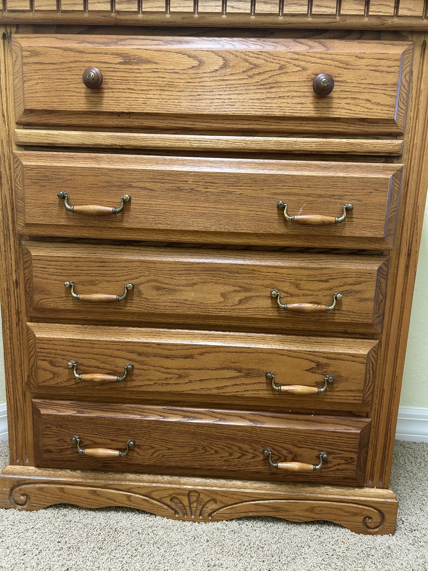 Solid Oak Dresser