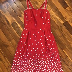 Women’s Red & White Polka Dot Dress Size 16 XL