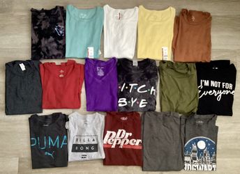 $10 FOR ALL - 16 pieces Lot of Women’s Clothing Clothes Small Medium Graphic T-Shirt Top Shirt