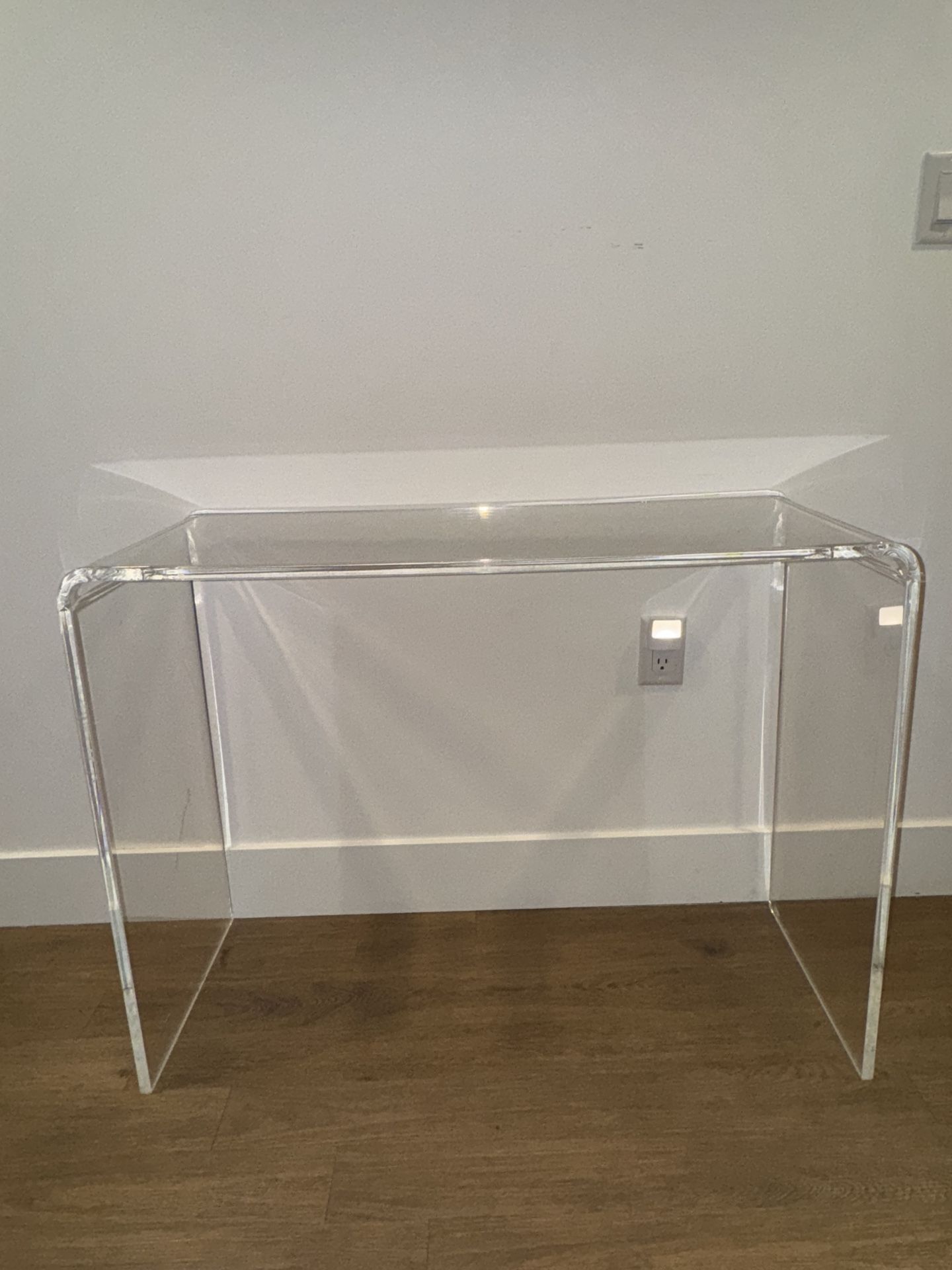 CB2 Peekaboo Acrylic Console Table