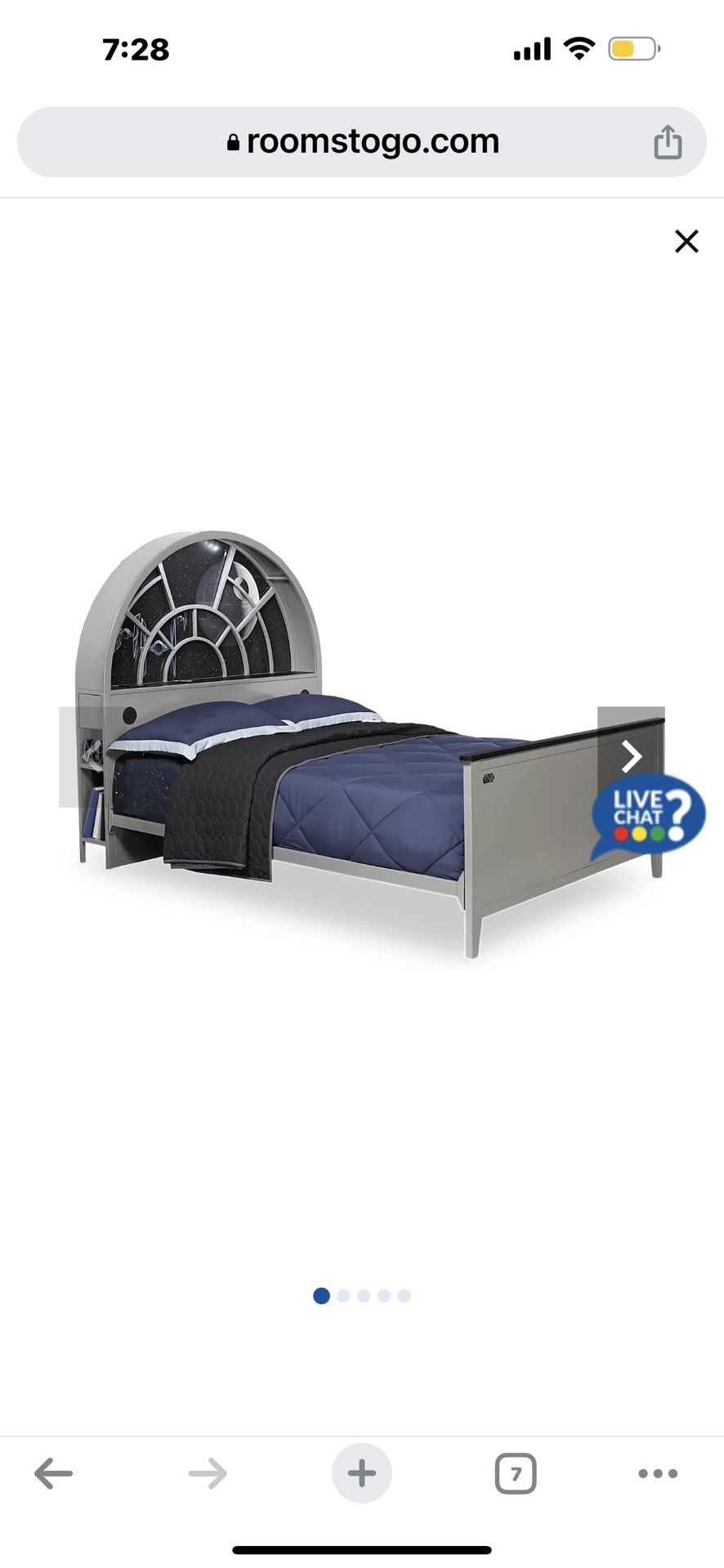 Star Wars Millennium Falcon Full Bed With Mattress Included