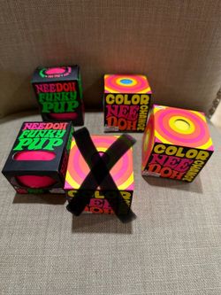 Nee Doh Pups & Color Changing Round Squishy Authentic $20 each