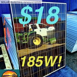 Solar Panels ! MITSUBISHI 185 WATT ! OFF GRID SOLAR ! Like New! TESTED AND READY TO INSTALL!
