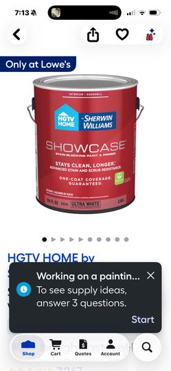 HGTV HOME BY SHERWIN WILLIAMS Showcase Eggshell white Interior Paint (1 Gallon)
