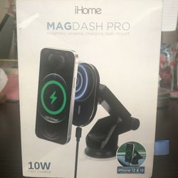 iHome Magdash Pro Magnetic Wireless Charging Dash Mount 10W Fast Charge - Regularly $50