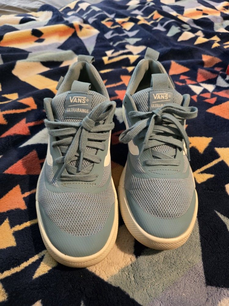 Vans Ultrarange Ultracush Shoes Light Blue Women’s Size 9.5, Men's Size 8