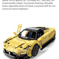 3457pcs Maserati building blocks and RC car, new
