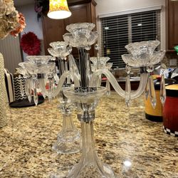 Crystal Candle Holder Decor (2 Piece)