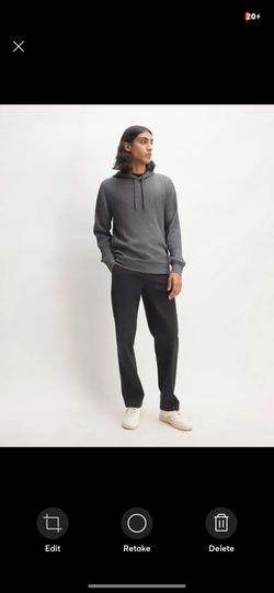 Everlane Waffle Knit Hoodie Men’s Small – NEW