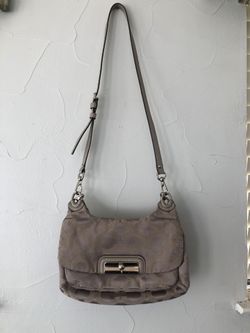 COACH purse w/ turquoise lining