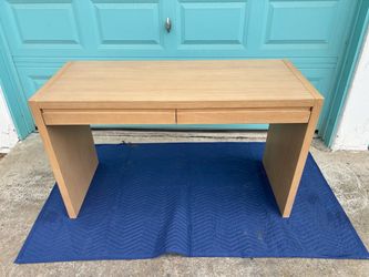 50” White Oak Desk, Like New
