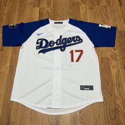 Los Angeles Dodgers Stitched White and Gold Shohei Ohtani Jerseys