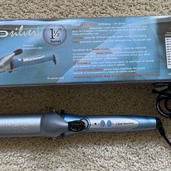 Jilbere de Paris Nano Silver Ceramic 1.5” Curling Iron