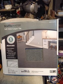 Self-stick Carpet Tile-10 Tiles Per Box-11 Boxes Total